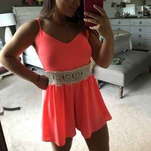 Willy Jays hot pink romper